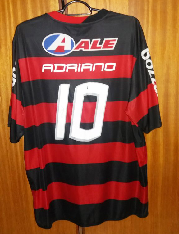 Camisa Flamengo 10 Adriano Hexa 2009 Tam G