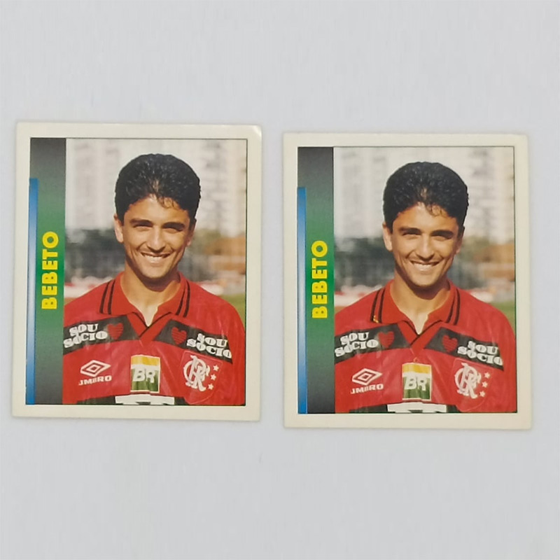 2 Figurinhas Campeonato Brasileiro 1996 – Bebeto