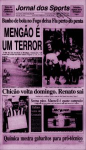 PDF Jornal dos Sports de 13/07/1992 – Flamengo 3 x 0 Botafogo Final 1992