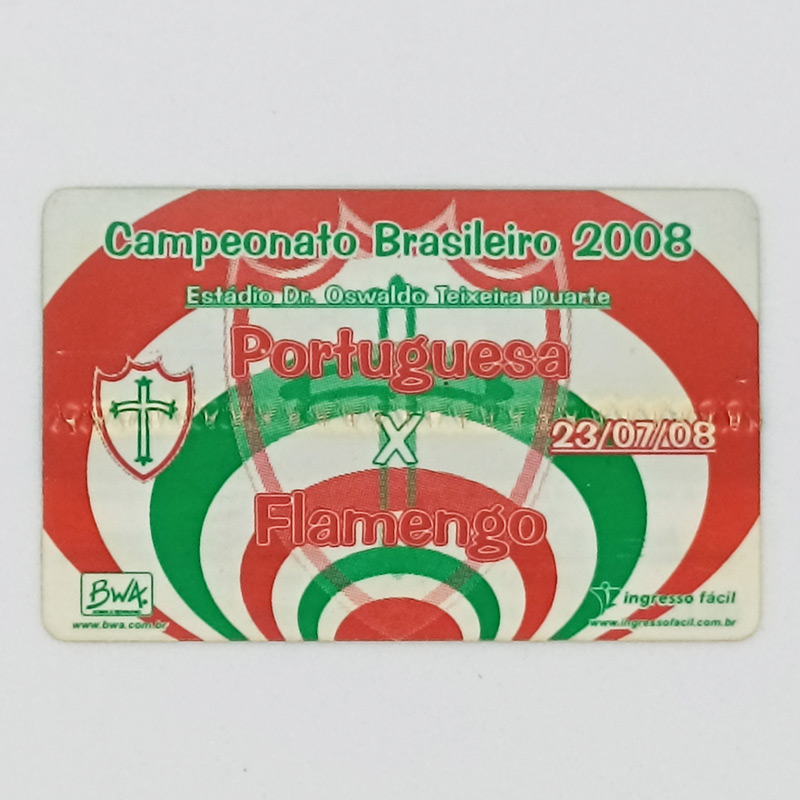 Ingresso Portuguesa x Flamengo – Canindé 2008