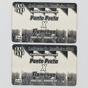 2 Ingressos Ponte Preta x Flamengo – Estádio Moisés Lucarelli 2006